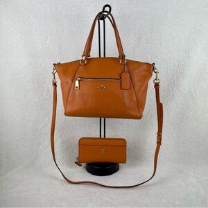 Coach Prairie Satchel with matching long zip wallet!